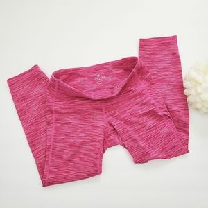 Athleta Chaturanga Capri Leggings Pink Space Dye Size XXS